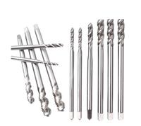 HSS Extended Long Shank Thread Tap M2-M16 - Metric Spiral Flute Taps for Deep Hole Metalworking - 100-200mm Length(10 PCS M7x1.0x100L)