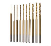 HSS for mini Drill Bits, 10pcs for Amber Beads Leather HSS for | For DIY Crafts, Minimal Drilling Resistance, Suitable for Artists, for durable Gold Finish, 10 Piece Set