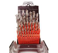 HSS-G 4250980607300 Precision Wood Drill Bit Set 1-13 mm > 0.5 mm Increasing Jjw-Germany 25-Piece