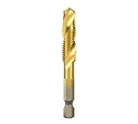 HSS Golden Tap Drill Bit Through-Hole Inner Chip Removal for Thread Repairing Tool (High speed steel 4341 gold M10 single)