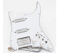 HSS Guitar Prewired Loaded Pickguard for Fender Strat-Style Electric Guitar, Humbucker and Single-Coil Pickup Set with Coil Split Switches, 5-Way Selector and 1V2T Controls
