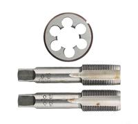HSS M22 x 1.5mm Taper and Tap Set, with Die Metric Thread Right Hand High Speed Steel, Threading Tool Kit