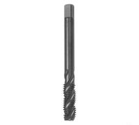 HSS Nitrided M8 x 1.25 Spiral Fluted Tap, High Steel Metric Machine Thread Tap for CNC Milling, Upward Chip Removal Steel and Plastic, 22mm Thread