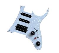 HSS Pickguard Multi-Use Yellow Humbucker Pickup Pre-wired Loading RG 7-Way Switch Set For IBZ Style Guitar Electric Guitar Loaded Pickguard