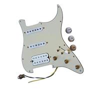 HSS Prewired Cream Yellow Pickguard Set Multifunction Alnico Pickup 5 Way Guitar Pickup Pickguard