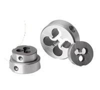 HSS Round Threading Die - Right Hand Cutting Tool for Metalworking, 4-40 to 7/16 UN UNC UNF UNS, Alloy Steel, 1pc(3l8-26 Unf)