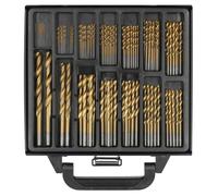 HSS Spiral Drill Bit Set Metal Drill Bits Bit Set Titanium Tin 99 Pcs ⌀ 1-10Mm