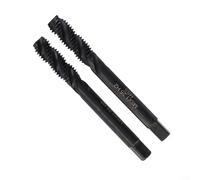 HSS Spiral Flute Tap M8 x 1 25, 2pcs Set for Machine Thread Cutting, Features Upward Chip Removal Design