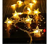 hss Star Fairy Lights,3M 20Pcs LED Battery Powered String Lights,Shining Decoration Lightning for Christmas Wedding Birthday Valentine Party Bedroom Indoor&Outdoor