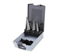 HSS STEP DRILLS 3 PIECE SET 4mm - 30mm PRECISION HOLE DRILL SIZES IN CASE T9110R