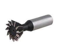 HSS Straight Shank Dovetail Slot Cutter End Mill CNC Router Bit for Metal Working Mold Steel, Cast Iron, Carbon Steel