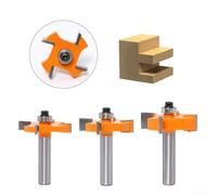 HSS T type router bit with bearing for For Woodworking drawer tenons and slotted wood joints 8mm shank (8x35x8mm)