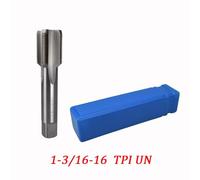 HSS Taper Tap, 1-3/16"-16 TPI Right-Hand Thread Tap for Threading and Existing Thread Cleaning, High-Speed Steel