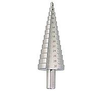 Hss Tapered Step Drill - Drilling Up to 30mm in Sheet Metal and Plastic