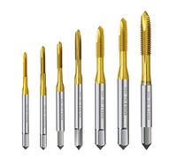 HSS Titanium-Coating Screw Tap Drill Bit M2-M2.5 M3-M3.5 M4-M5 M6-M8 Metric Straight Flute Thread Tap Hand Tools