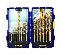 Irwin Drill Bit Set – HSS Titanium Metal – 15 Piece