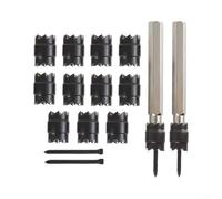 HSS Titanium Spot Weld Remover 3 Sizes 6.5-10mm(15pcs) | 18-piece kit, HSS titanium coated, 3 drill sizes, double-sided blades, auto body repair