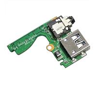 HSSDTECH Audio & USB Board Replacement Part for HP 13-W023DX 13-AC013DX 13-AC033DX, 907336-001 DEFC0619027 DA0X31ADAC0 DEFC0639039 Audio & USB Board