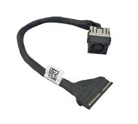 HSSDTECH DC Power Jack Charging Port Cable Socket Plug Wire Replacement for DELL Alienware M16 R2, 8XC1M DC Power Input Jack Plug with Cable