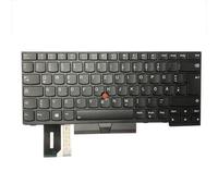 HSSDTECH DE Keyboard Replacement for Lenovo Thinkpad E480 E485 T480s L480 L490 L380, 01YP452 Keyboard (German QWERTZ Layout - ISO)