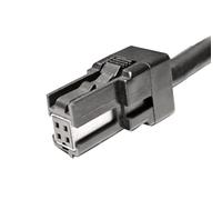 HSSDTECH HSL 4 Pin Direct Female to USB 2.0 Female/Male Transmission Line LVDS Video Cable Car USB Adapter Cable HSL to USB Converter (2m)