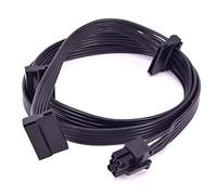 HSSDTECH PCI-E 6 (Pin) 1 to 3 SATA 15Pin Power Supply Cable Replacement for Corsair CX850M CX750M CX600M CX650M (27.55INCH)