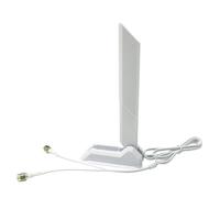 HSSDTECH Replacement for MSI WiFi 6E Moving Antenna for MSI MEG MPG MAG Series,14008-02650500 14008-02650600 2.4GHz 5GHz 6GHz RP SMA Male Dual-Band White