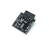 HSSDTECH TPM 2.0 SPI 12pin SLB9670 Security Module for MSI MS-4462 B550, B550M, B650, B650M, B550 Gaming WiFi/A PRO, B550M PRO-VDH WiFi/PRO-Dash intel 800 AMD X670 Series Mainboard