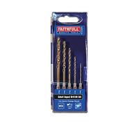 Faithfull Hsse M35 Cobalt Quick-Change Impact Drill Bit Set 5 Piece