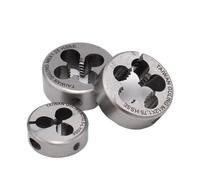 HSSE Round Metric Thread Die Set - M7×0.35-1.25 M8×0.5-1.75 Adjustable Fine Thread Cutting Dies for Metal Plastic 2PCS(M8x0.35)