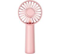 Hssio Portable Handheld Fan, Mini Desk Fan 1800mAh, 3 Speeds, Ultra Quite, Up to 8H Long Use Time, Small Personal Cooling Fans Makeup Lash Fan for Women Girls, Pink