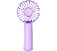 Hssio Portable Handheld Fan, Mini Desk Fan 1800mAh, 3 Speeds, Ultra Quite, Up to 8H Long Use Time, Small Personal Cooling Fans Makeup Lash Fan for Women Girls, Lightpurple