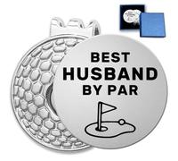 HSSPIRITZ Funny Golf Ball Marker with Magnetic Hat Clip, A Perfect Golf Gift for Men or Women,Golf Accessories Father's Day for Husband,Dad,Grandpa,Golf Lovers(Best Husband by par)