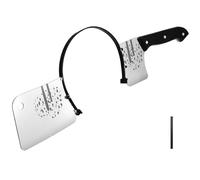 HSSPYY Bloody Cleaver Headband - Halloween Fake Knife Through Head Prop for Adults, Plastic Butcher Axe Cosplay Accessory for Zombie Costumes, Pranks & Stage Shows