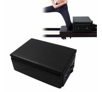 HSSTYLE Pilates Sitting Box for Pilates Reformer by Box for Home Gym Professional Studio Use for Pilates Exercises,Black