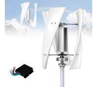 HSSTYLE Vertical Axis Wind Turbine Generator 12000W with Magnetic Levitation, 12V/24V/48V Charge Controller for Home, Street Lighting, Small Farm & Off-Grid Use,24V