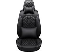 HSTBLEOO Car Seat Covers Universal Full Set Accessories For Ford Focus 2 Mk2 3 Mondeo Mk4 Kuga Fusion Ranger Mk3 Fiesta Mk7(Black Luxury)