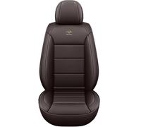 HSTBLEOO Universal Car Seat Covers Leather Full Set, To Fit Most Cars, Side Airbag Compatible(Brown)