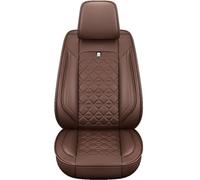 HSTBLEOO Universal Car Seat Covers Leather Full Set, To Fit Most Cars, Side Airbag Compatible(Coffee Standard)
