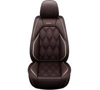 HSTBLEOO Universal Car Seat Covers Leather Full Set, To Fit Most Cars, Side Airbag Compatible(Coffee Standard)