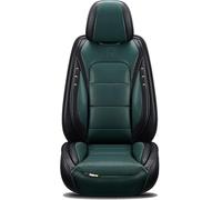 HSTBLEOO Universal Car Seat Covers leather Full Set, To Fit Most Cars, Side Airbag Compatible(Green Standard)
