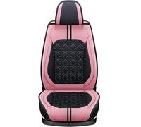 HSTBLEOO Universal Car Seat Covers Leather Full Set, To Fit Most Cars, Side Airbag Compatible(Pink Standard)