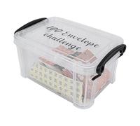Hsthe Sea 100 Envelope Challenge Box Set - Fun Money Saving Box with Bee Pattern, 100 Envelopes for Budgeting and Saving Money, for Friends and Family