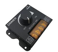Hsthe Sea 12V/24V DC 30A LED PWM Dimmer Controller ON/Off Switch with Shell for Single Color 5050 3538 5630LED Strip Lights Ribbon