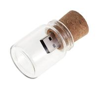 Hsthe Sea 16GB Cute Flash Drive USB 2.0 Storage Jars Unique Box Glass Jar Bottle with Cork Memory Stick Pen Drive Wedding Gifts Electronics Fancy Pen Waterproof Design