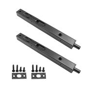 Hsthe Sea 2 Pack Door Latch 304 Concealed Stainless Steel Door Latch 15cm Brushed Stainless Steel Slide Bolt Lock for French Doors, Composite Doors, Wooden Doors