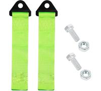 Hsthe Sea 2 PCS Racing Car Trailer Sport Rope, Tow Strap, Heavy Duty Tow Rope, Towing Strap Set, Towing Belt, Tow Ropes for Cars, High Strength Towing Hook, for Vehicle Front Rear Bumper