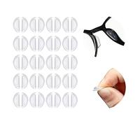 Hsthe Sea 20 Pairs 60 Pairs Eyeglass Nose Pads, Anti-Slip Eyeglass Pads Adhesive Nose Pad Glasses Transparent Soft Silicone Nose Pads for Glasses Spectacles