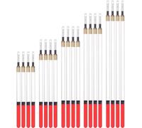 Hsthe Sea 20pcs fishing float set fishing float fishing gear accessories straight-in thick tube fishing float, with thin tip and thick tip, suitable for still water and flowing water fishing, 5 sizes