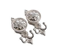 Hsthe Sea 2Pcs Bronze Crystal Curtain Hold Back Tieback Wall Hook decor Pothook Holder